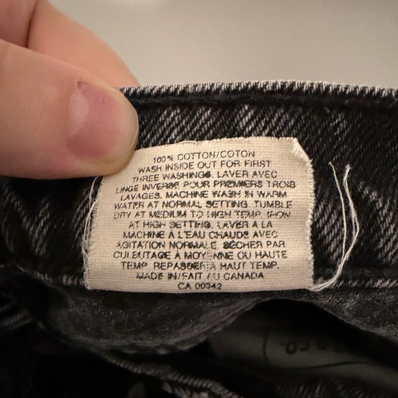 Vintage Levi’s 505 Black Denim Jeans – Men’s 34x30 Classic Straight Leg - Picture 5 of 8